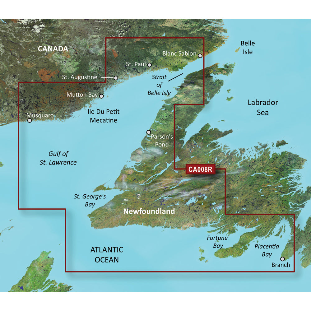 Garmin BlueChart g3 Vision HD - VCA008R - Newfoundland West - microSD/SD