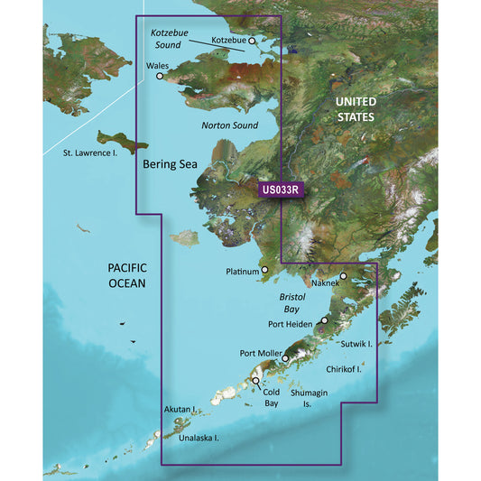 Garmin BlueChart g3 Vision HD - VUS033R - Bristol Bay - Kotzebue Snd. - microSD/SD