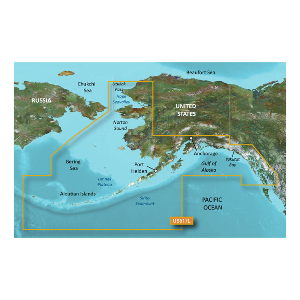 Garmin BlueChart g3 Vision HD - VUS517L - Alaska South - microSD/SD