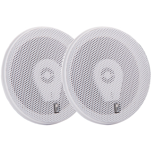 Poly-Planar MA-8505W 5" 200 Watt Titanium Series Speakers - White