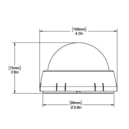 Ritchie XP-98W X-Port Tactician Compass - Surface Mount - White