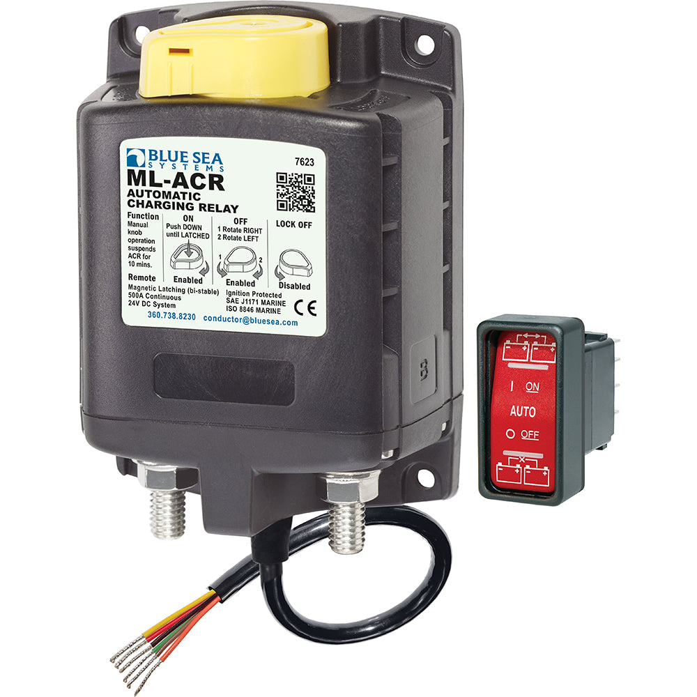 Blue Sea 7623 ML-Series Heavy Duty Automatic Charging Relay - 24V