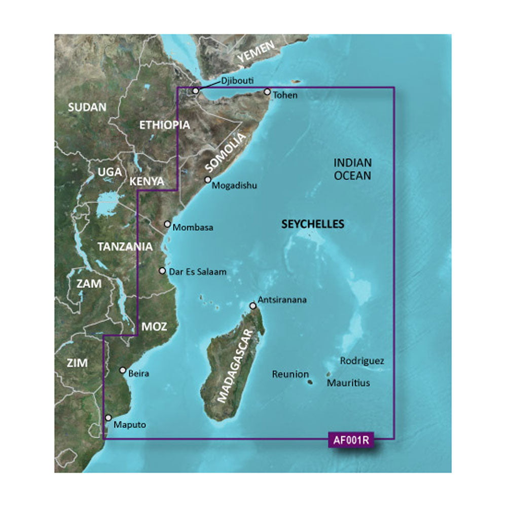 Garmin BlueChart g3 HD - HXAF001R - Eastern Africa - microSD/SD