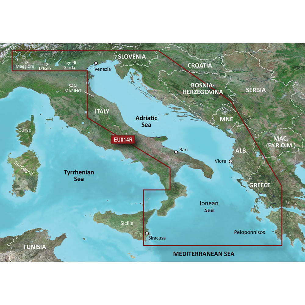 Garmin BlueChart g3 HD - HXEU014R - Italy Adriatic Sea - microSD/SD