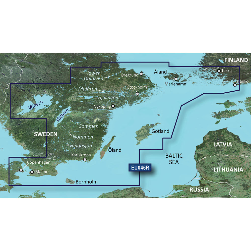 Garmin BlueChart g3 HD - HXEU046R - Oregrund Aland to Malmo - microSD/SD