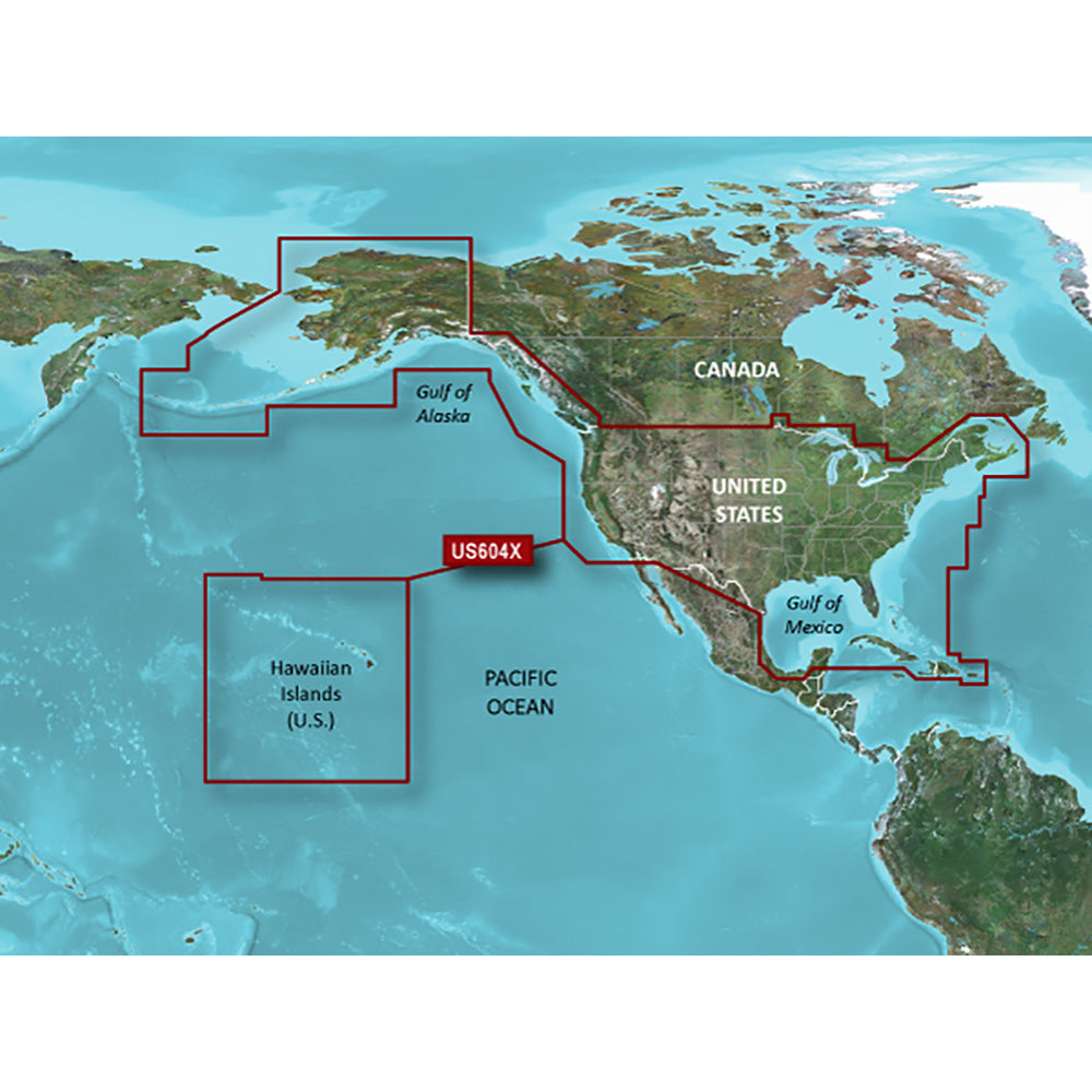 Garmin BlueChart g3 HD - HXUS604x - US All  Canadian West - microSD/SD