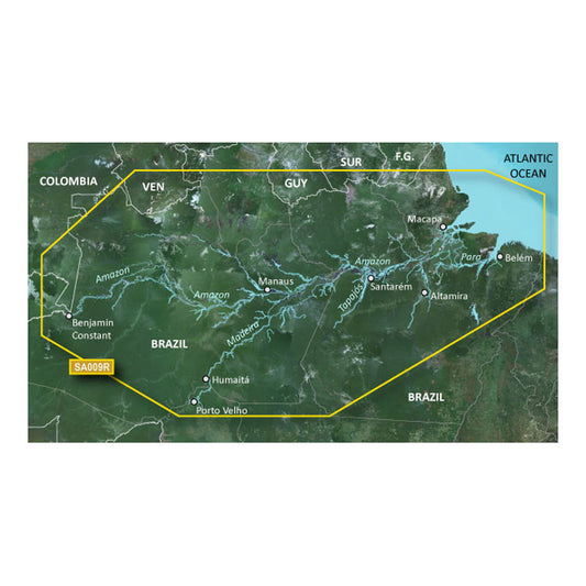 Garmin BlueChart g3 HD - HXSA009R - Amazon River - microSD/SD