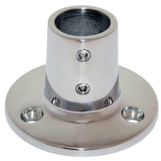 Whitecap " O.D. 90 Degree Round Base SS Rail Fitting