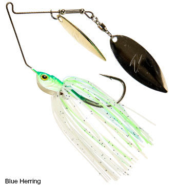 Z-Man SlingBladeZ Power Finesse Double Willow Spinnerbait 3/8 oz. Blue Herring