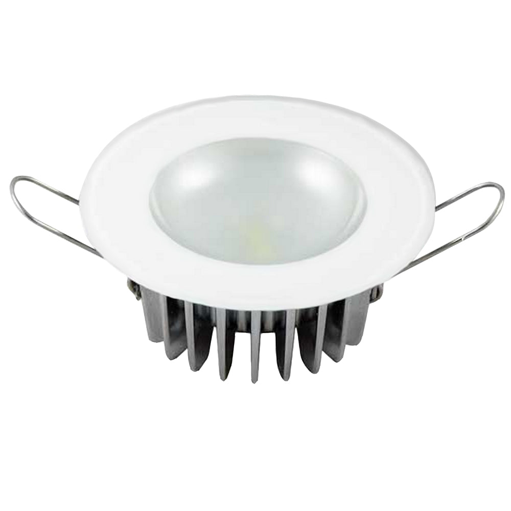 Lumitec Mirage - Flush Mount Down Light - Glass Finish/No Bezel - 4-Color Red/Blue/Purple Non Dimming w/White Dimming