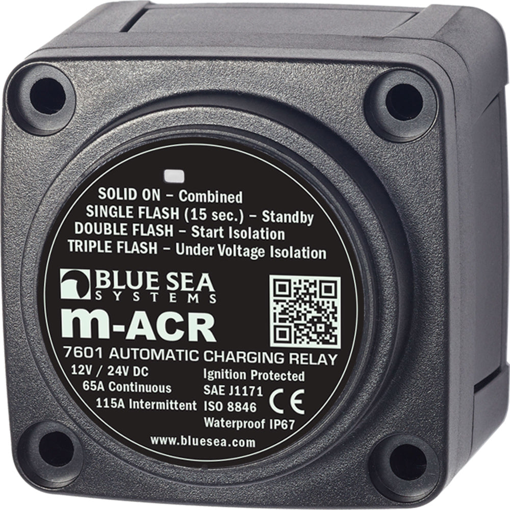 Blue Sea 7601 DC Mini ACR Automatic Charging Relay - 65 Amp