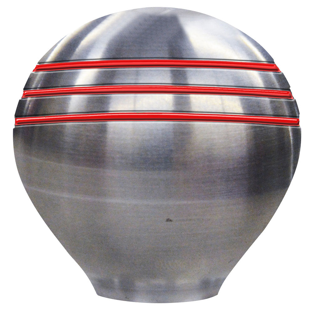 Schmitt Marine Throttle Knob - 1-1/2" - Red Grooves