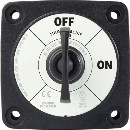 Blue Sea 6005200 Battery Switch Single Circuit ON-OFF - Black