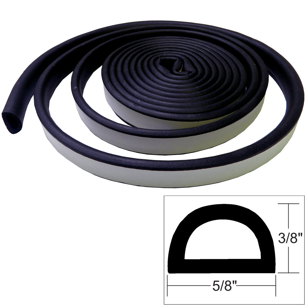 TACO Weather Seal - 10'L x 3/8"H x "W - Black