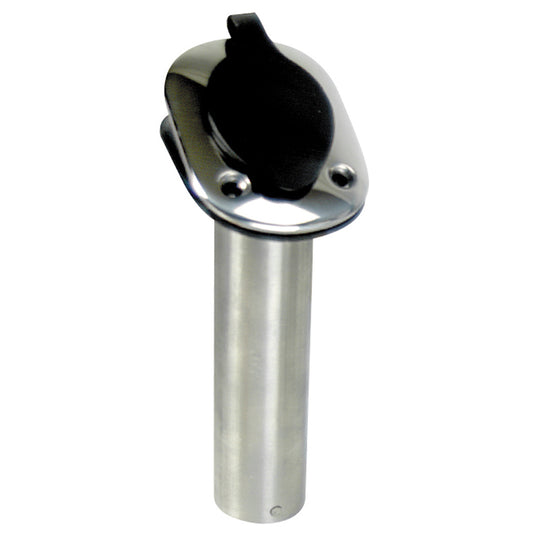 Whitecap 30 Degree Flush Mount Rod Holder - 304 Stainless Steel - 9-1/4"