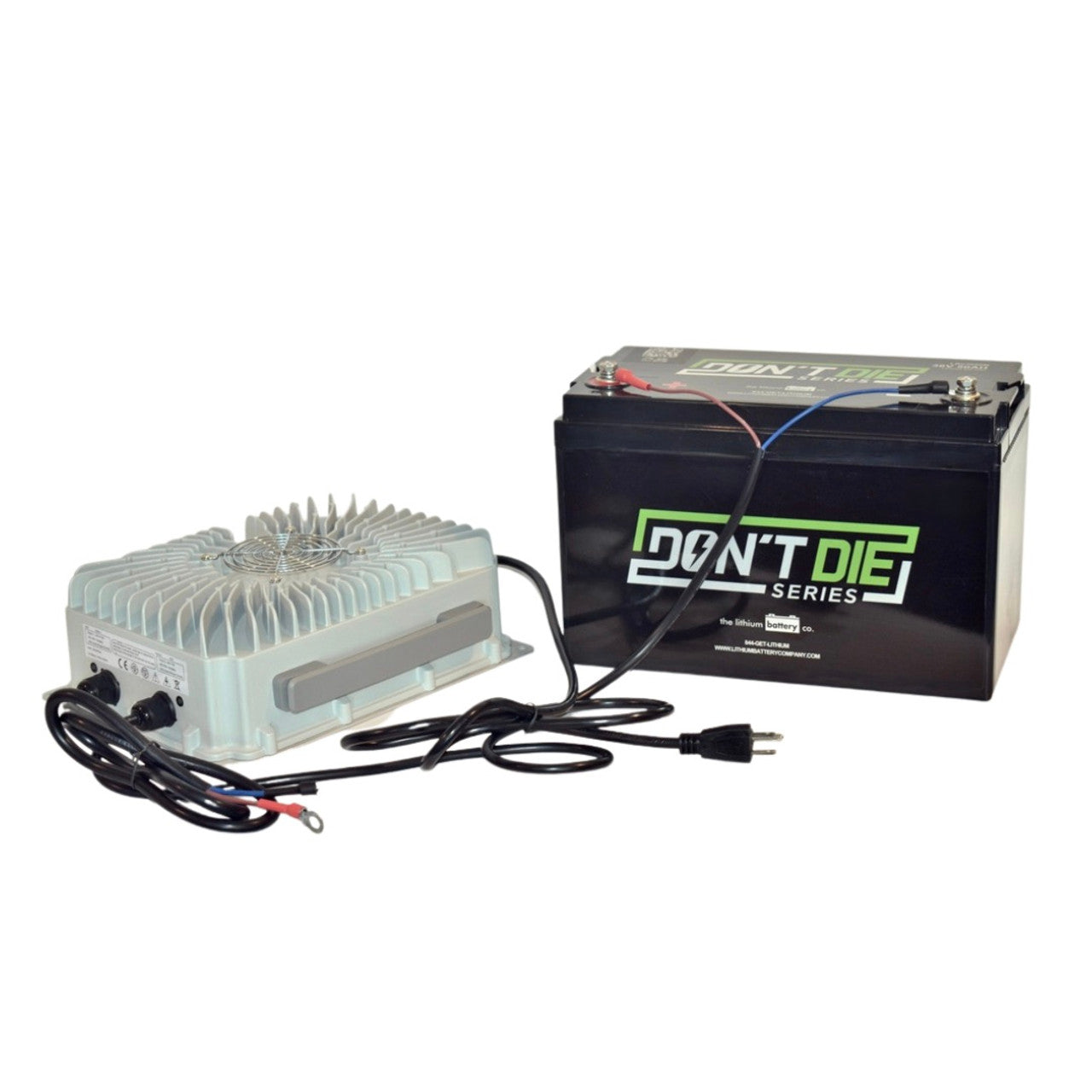 24V 50AH Lithium Trolling Motor Battery and 24V (2) Bank Lithium Ion Charger Kit