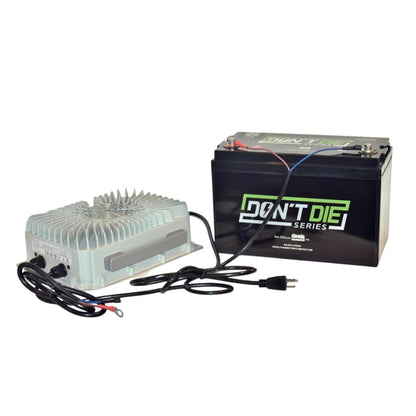 36V 50AH Lithium Trolling Motor Battery and 36V (2) Bank Lithium Ion Charger Kit