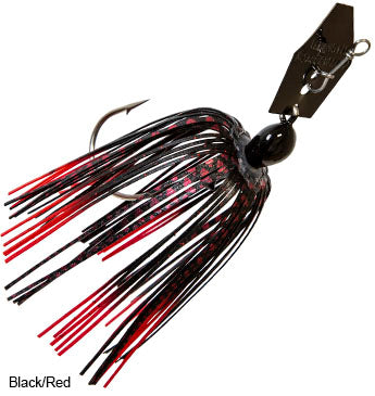 Z-Man Original Chatterbait 3-8 oz. Black-Red