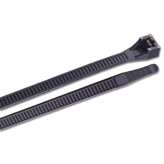 Ancor 17" UV Black Heavy Duty Cable Zip Ties - 10 pack