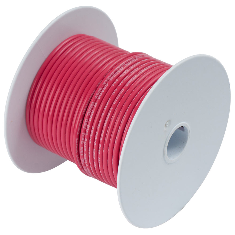 Ancor Red 18 AWG Tinned Copper Wire - 100'