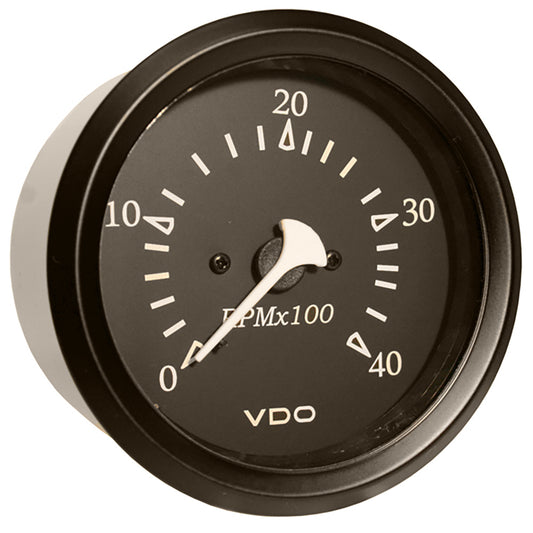 VDO Cockpit Marine 85mm (3-3/8") Diesel Tachometer - Black Dial/Bezel