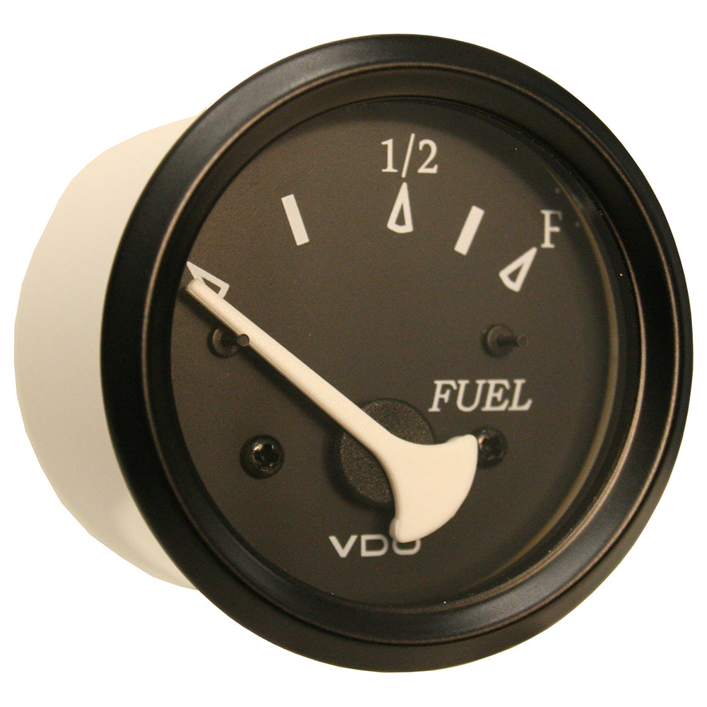 VDO Cockpit Marine 52mm (2-1/16") Fuel Level Gauge - Black Dial/Bezel