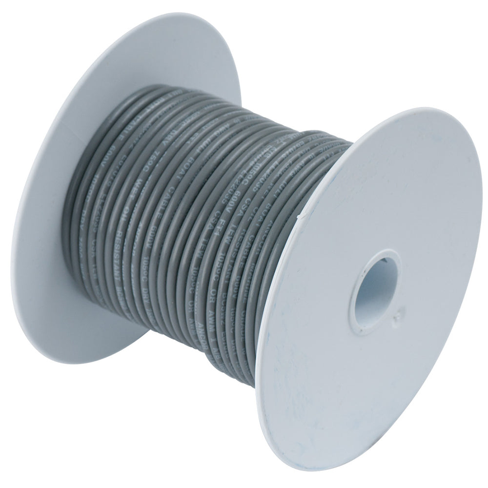 Ancor Grey 14 AWG Tinned Copper Wire - 100'