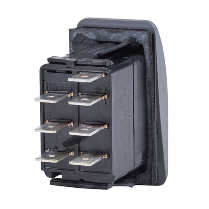 Blue Sea 7939 Contura II Switch DPDT Black - ON-ON