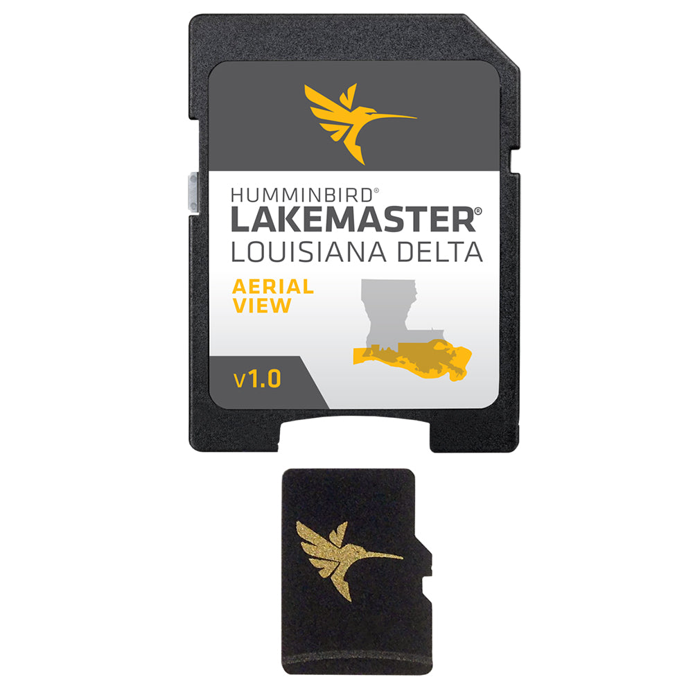 Humminbird LakeMaster Aerial Satellite View - Louisiana Delta