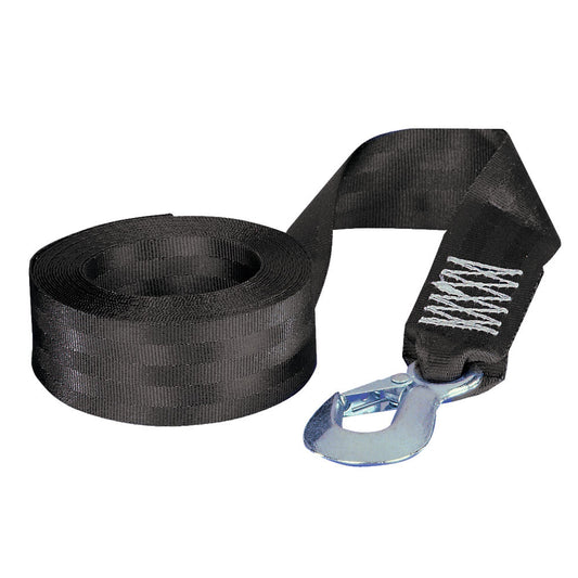 Fulton 2" x 12' Winch Strap w/Hook - 1,800lbs Max Load