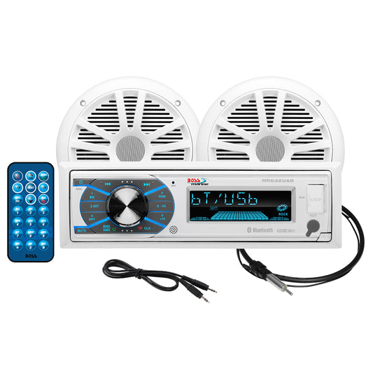 Boss Audio MCK632WB.6 Marine Stereo  6.5" Speaker Kit - White