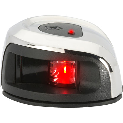 Attwood LightArmor Deck Mount Navigation Light - Stainless Steel - Port (red) - 2NM