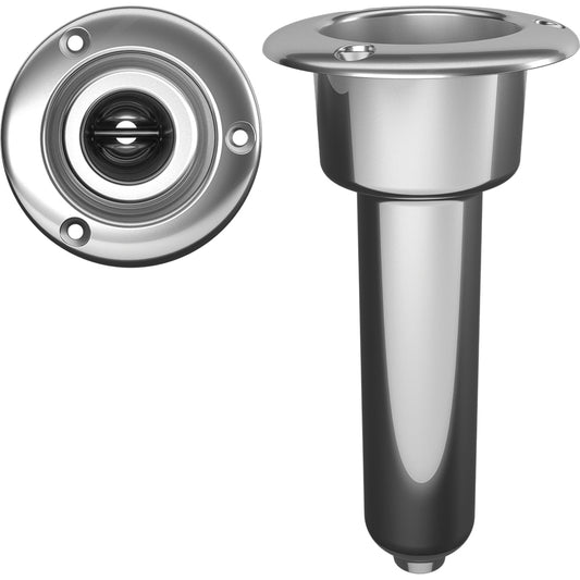 Mate Series Stainless Steel 0 Rod  Cup Holder - Drain - Round Top