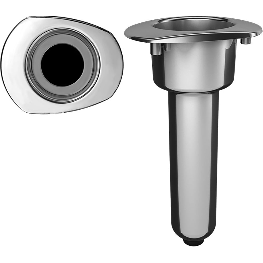 Mate Series Elite Screwless Stainless Steel 0 Rod  Cup Holder - Drain - Oval Top