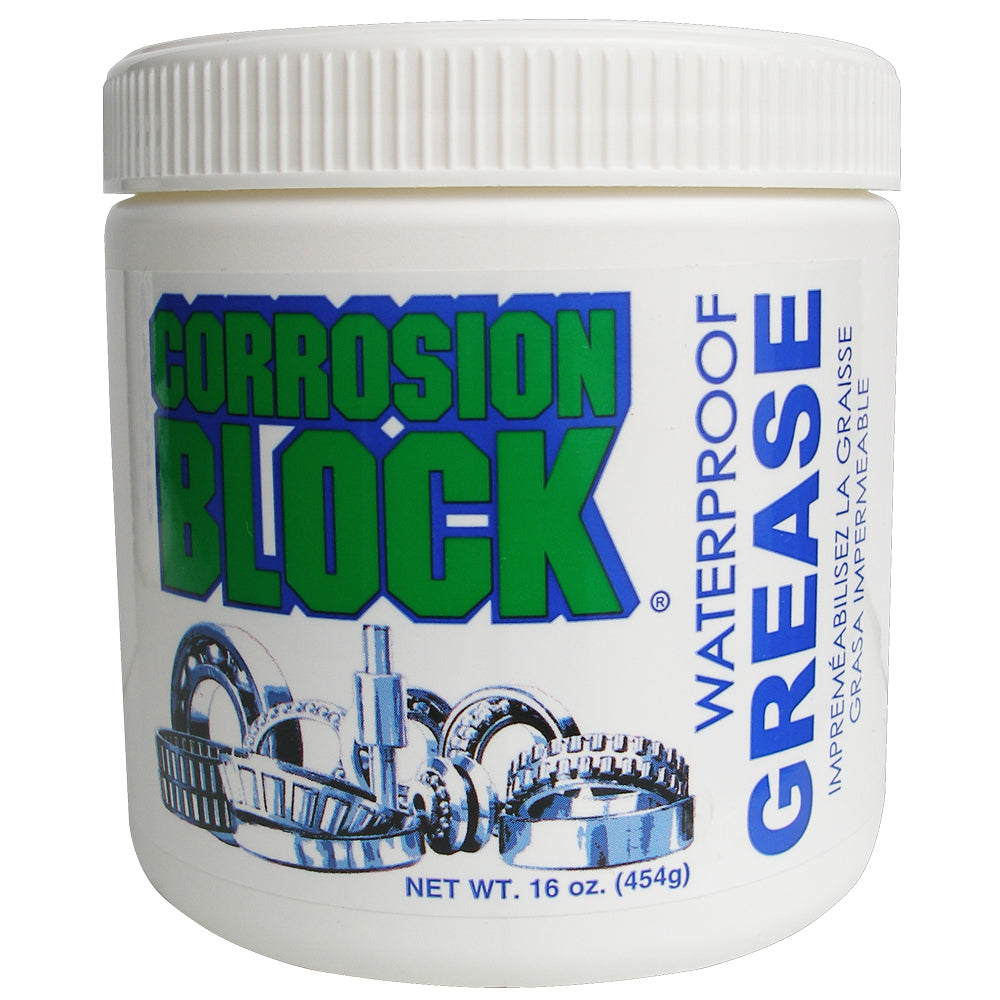 Corrosion Block High Performance Waterproof Grease - 16oz Tub - Non-Hazmat, Non-Flammable  Non-Toxic