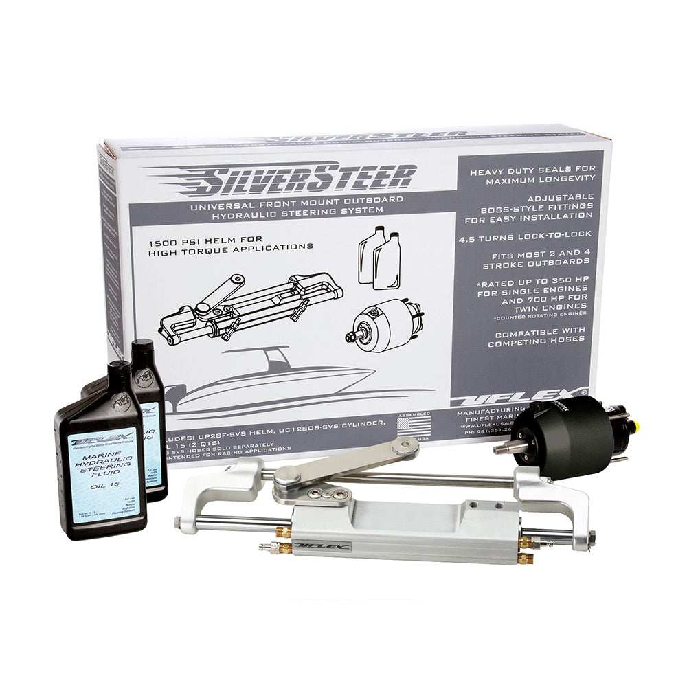 Uflex SilverSteer Universal Front Mount Outboard Hydraulic Tilt Steering System - 1500PSI V2