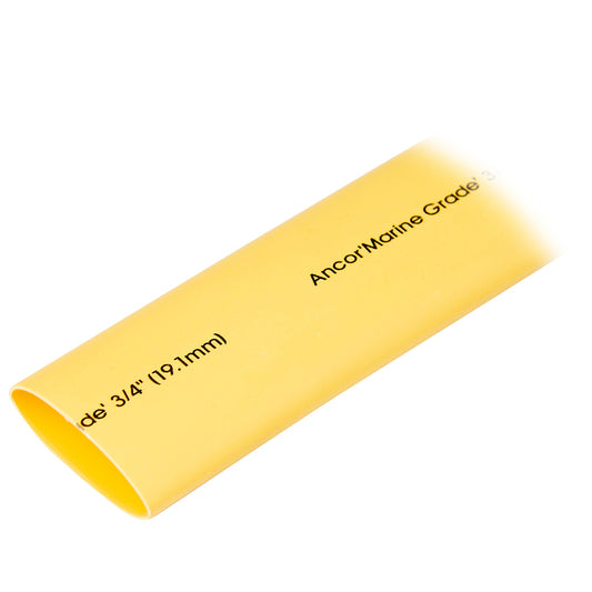 Ancor Heat Shrink Tubing 3/4" x 48" - Yellow - 1 Piece