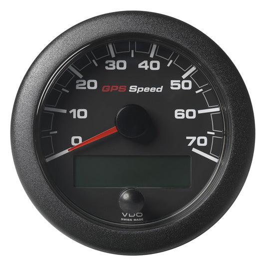 Veratron 3-3/8" (85mm) OceanLink GPS Speedometer - Black Dial  Bezel (0-70 K/MPH/KMH)