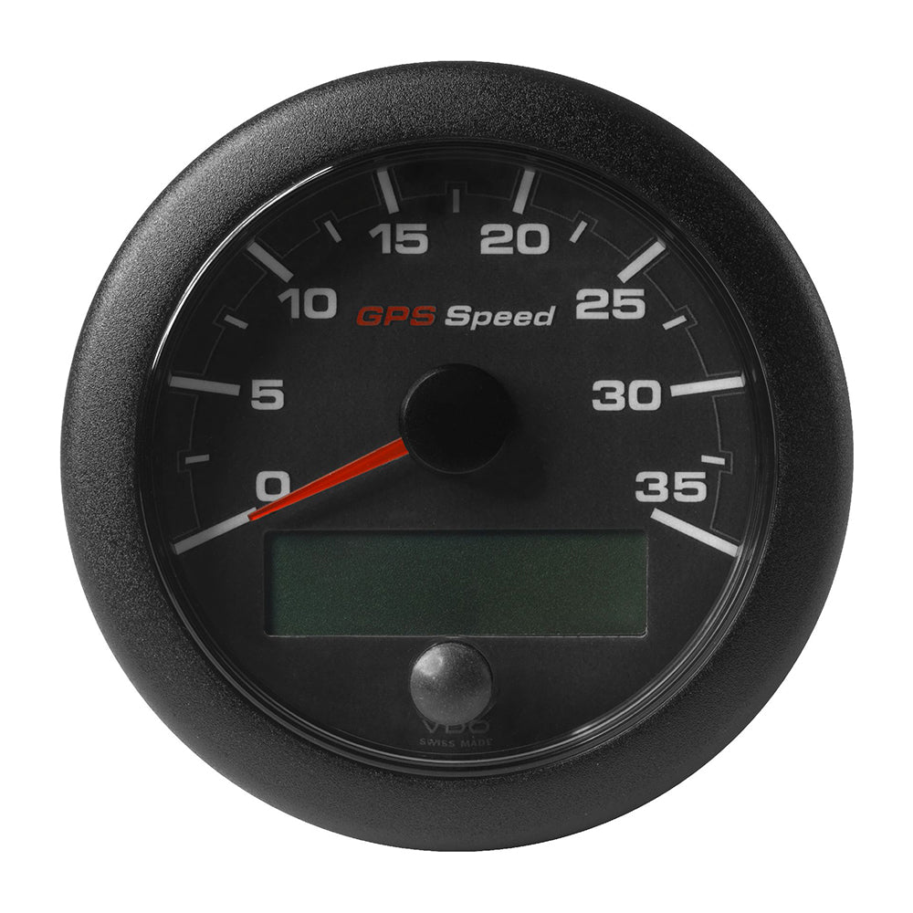 Veratron 3-3/8" (85mm) OceanLink GPS Speedometer - Black Dial  Bezel (0-35 K/MPH/KMH)