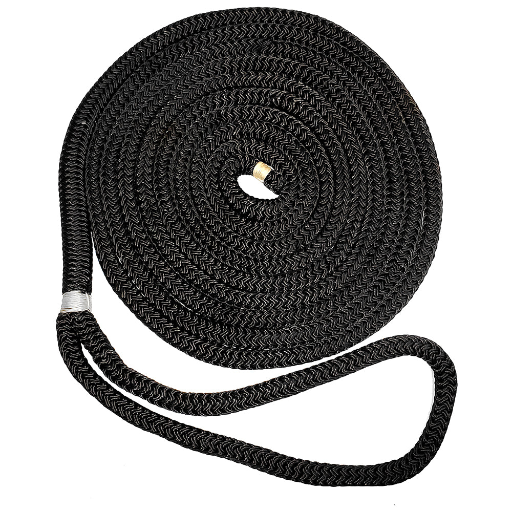 New England Ropes 3/8" Double Braid Dock Line - Black - 20