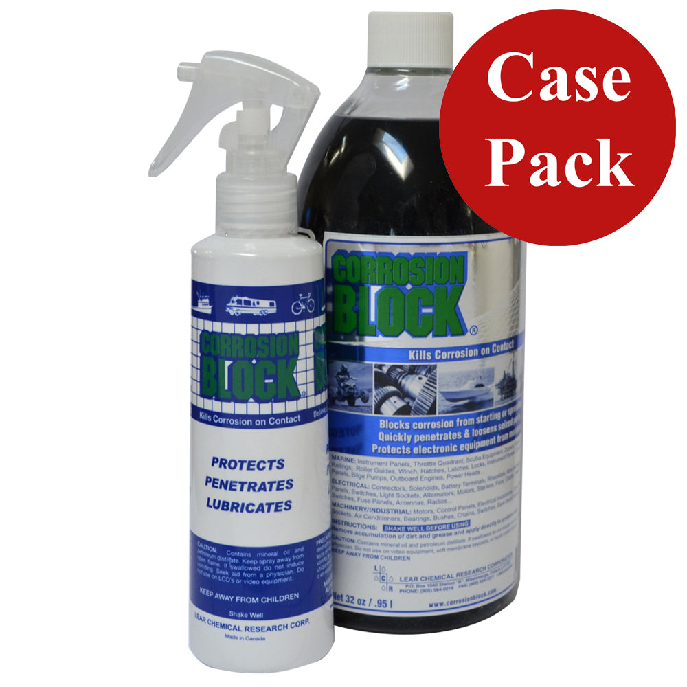 Corrosion Block 32oz Bottle with Pump - Non-Hazmat, Non-Flammable  Non-Toxic *Case of 4*