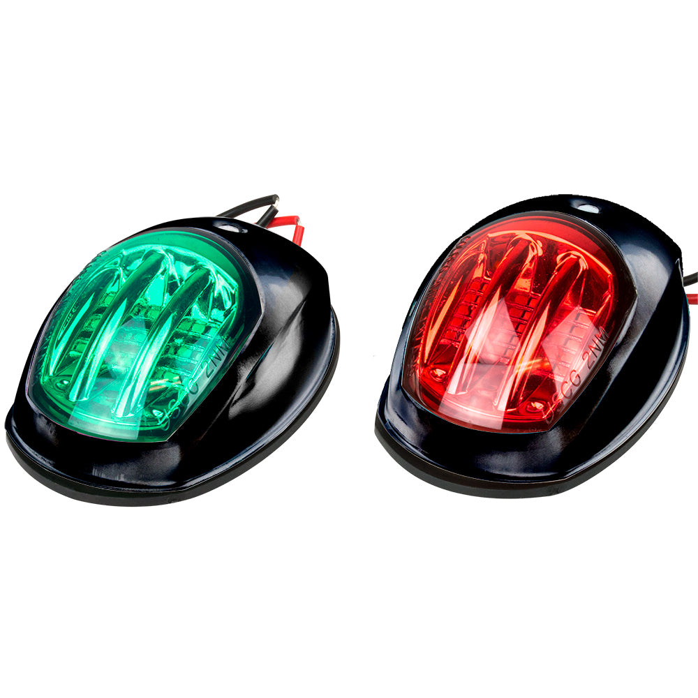 Sea-Dog Black LED Navigation Lights - Port  Starboard