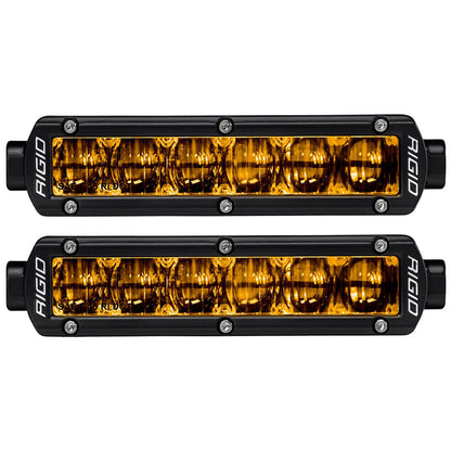 RIGID Industries 6" SR-Series SAE Compliant Fog Light - Black w/Yellow Light