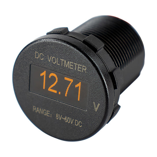 Sea-Dog OLED Voltmeter - Round