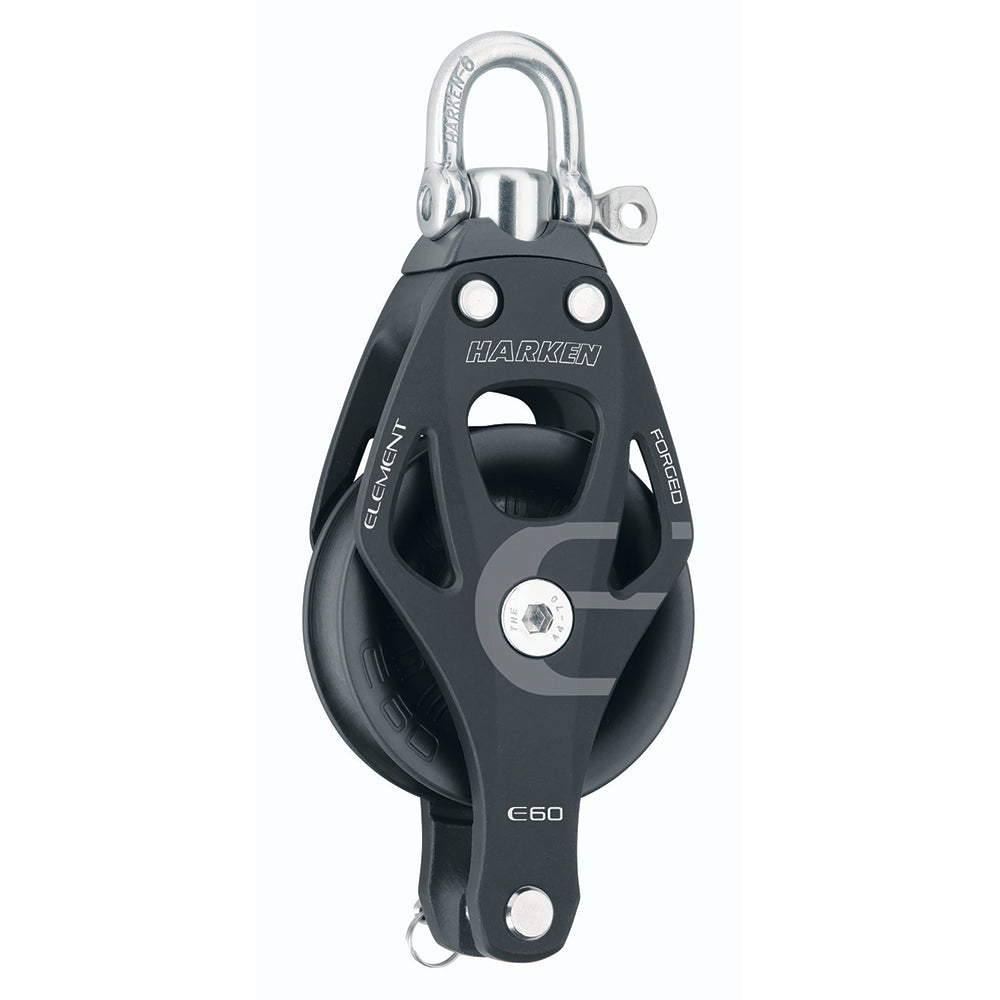 Harken 60mm Single Aluminum Element Block w/Swivel  Becket