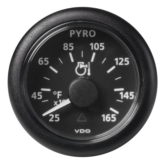 Veratron 52 MM (2-1/16") ViewLine Pyrometer - 250 to 1650F - Black Dial  Bezel