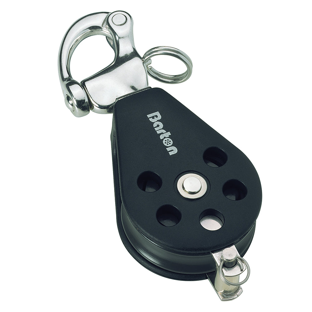 Barton Marine Series 3 Single Snap Shackle  Becket Block - 45mm