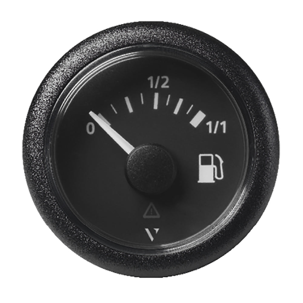 Veratron 52mm (2-1/16") ViewLine Fuel Tank Level Gauge - 0 to 1/1 - Black Dial  Round Bezel