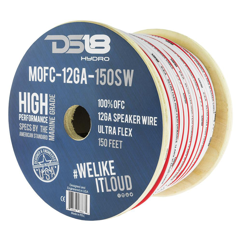 DS18 HYDRO Marine Grade OFC Speaker Wire 12 GA - 150 Roll