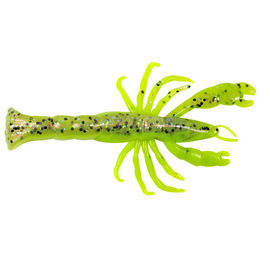 Berkley Gulp! Ghost Shrimp - Chartreuse Belly Shrimp